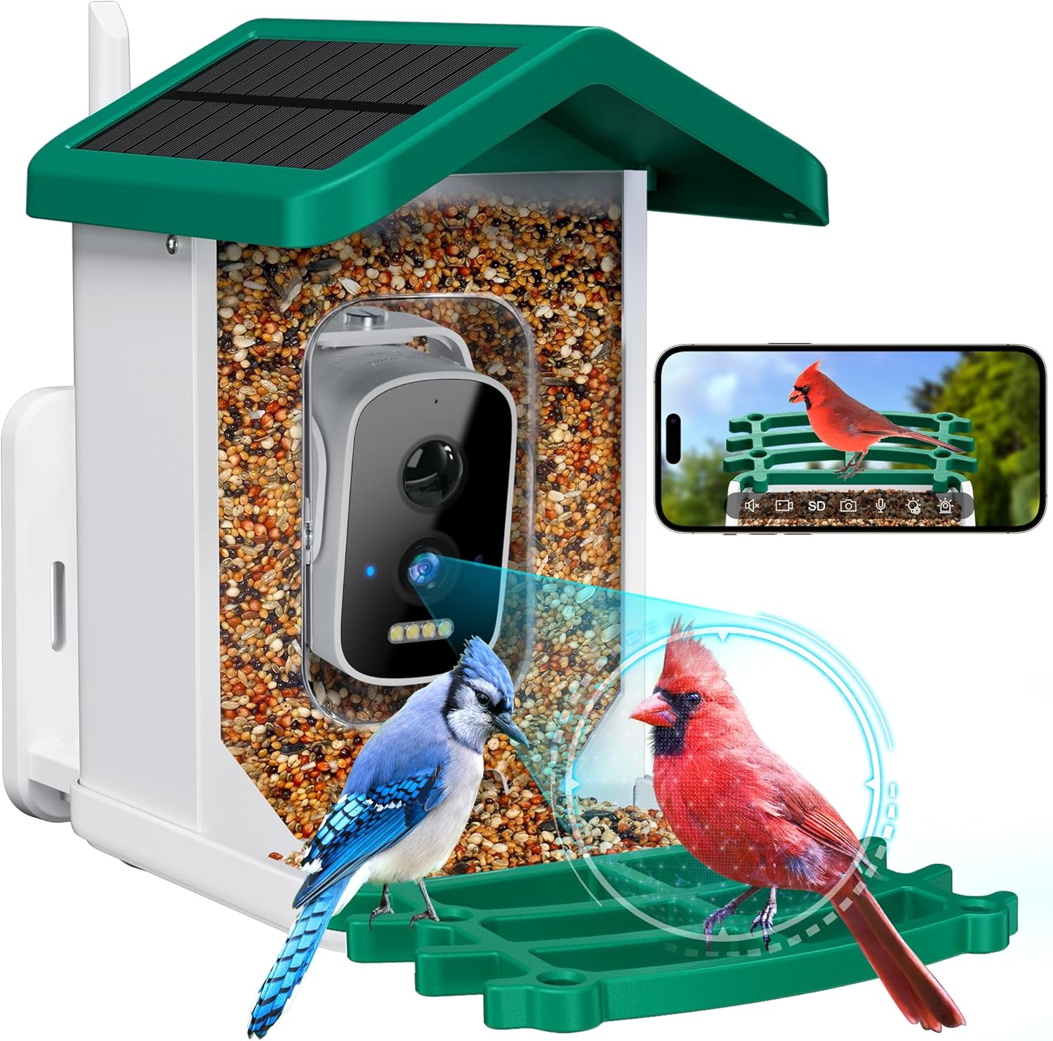 Comedero inteligente para pájaros