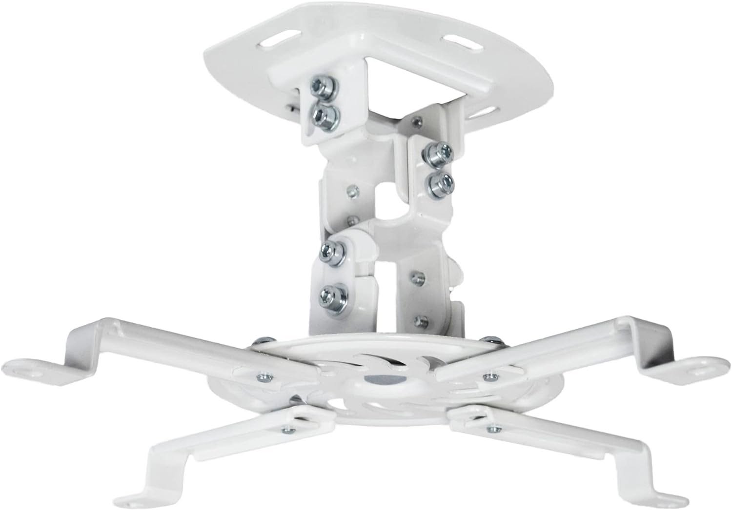 Soporte de proyector de techo ajustable universal para proyectores regulares y mini con brazos extensibles, blanco - Image 5
