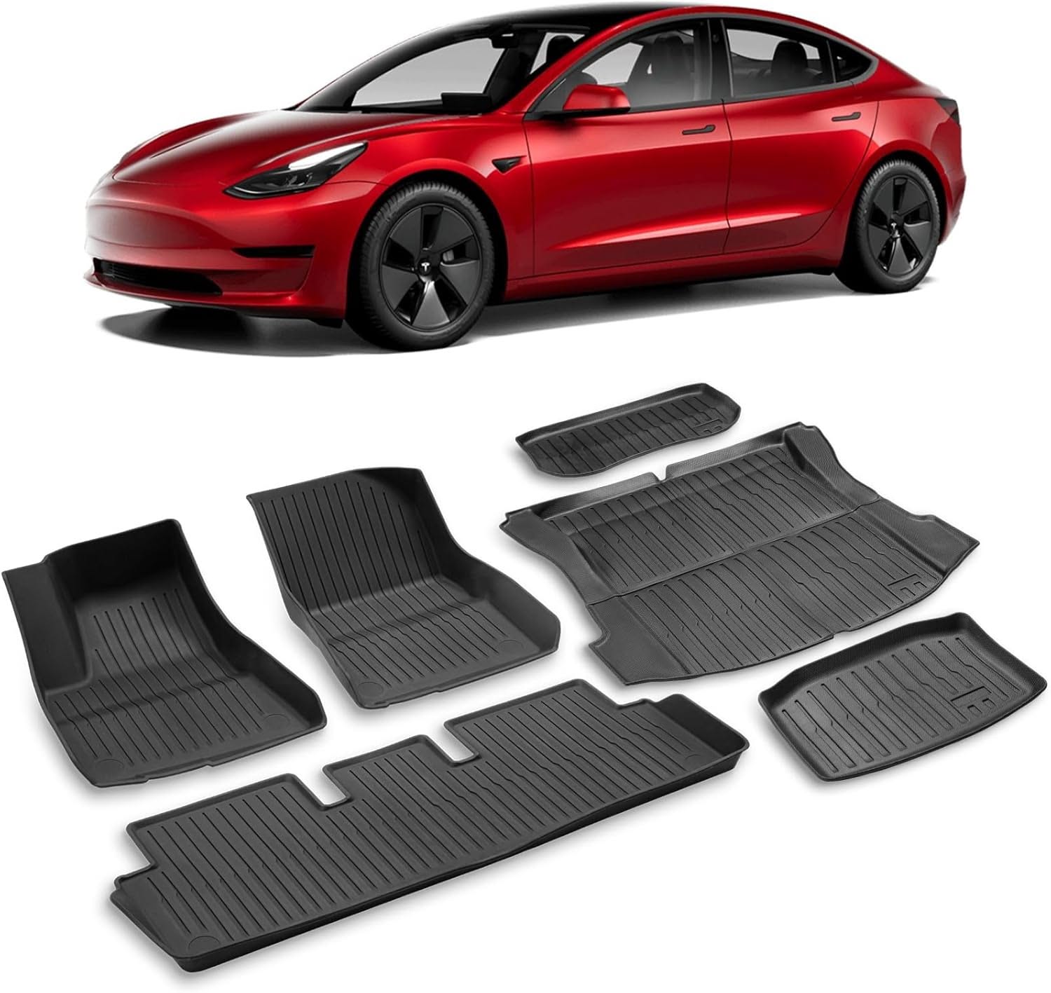 Alfombras para carro de bandeja para tesla model s