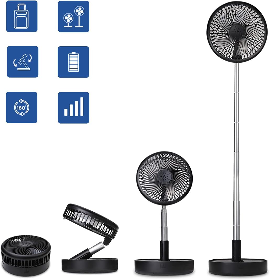 Ventilador de pie portátil con pilas - Image 6