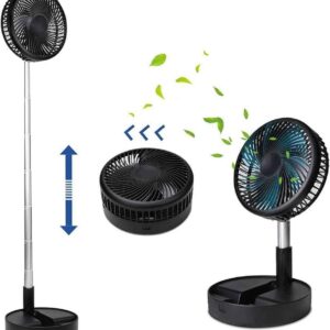 Ventilador de pie portátil con pilas
