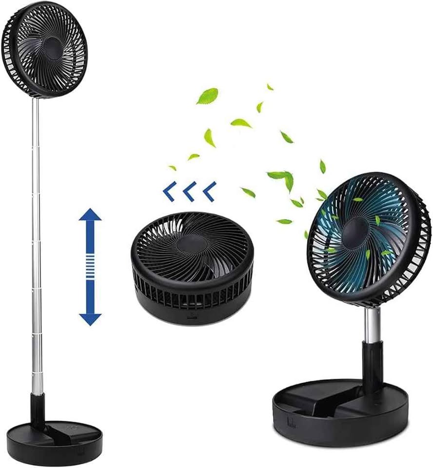 Ventilador de pie portátil con pilas