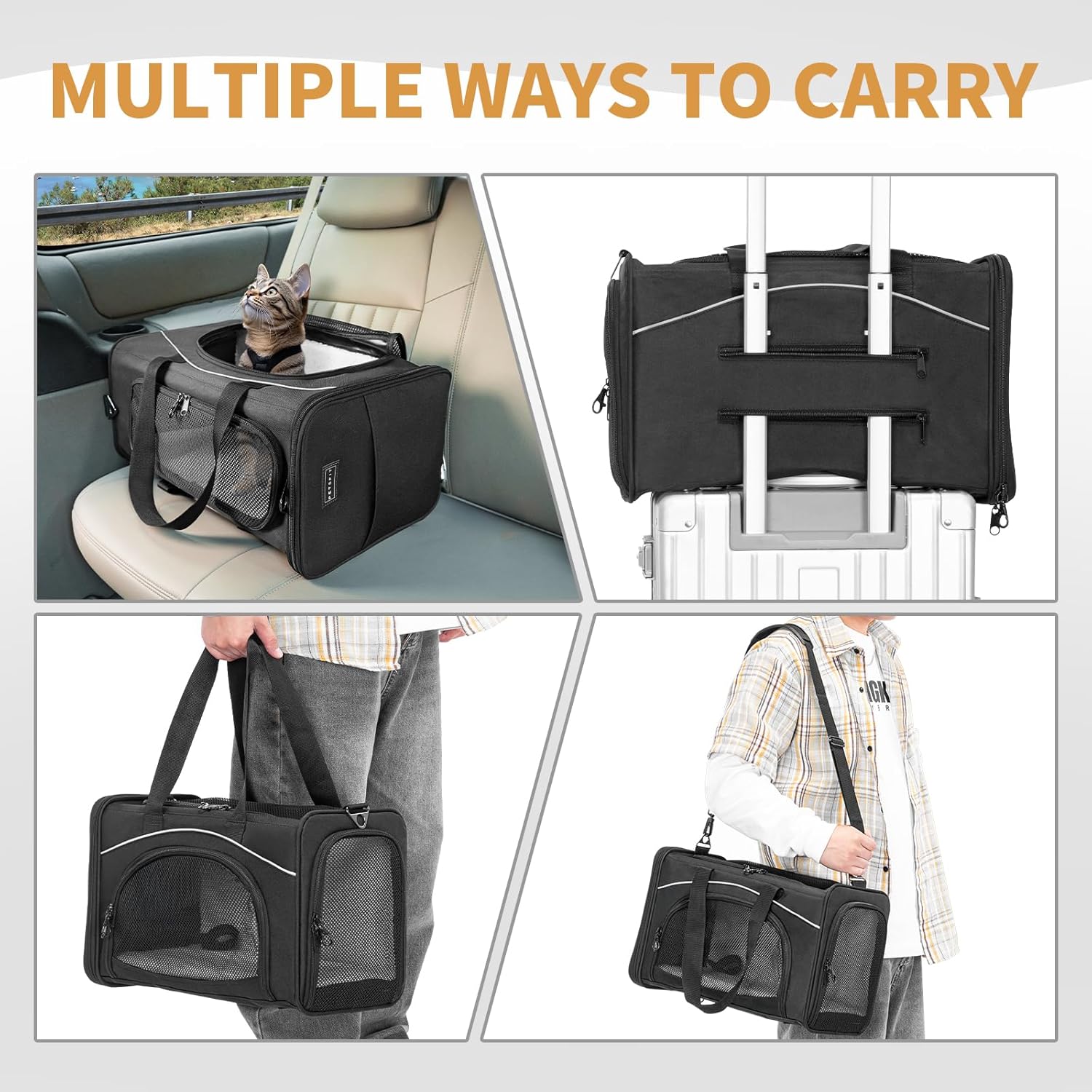 Bolsa de transporte Petsfit para perros y gatos - Image 8